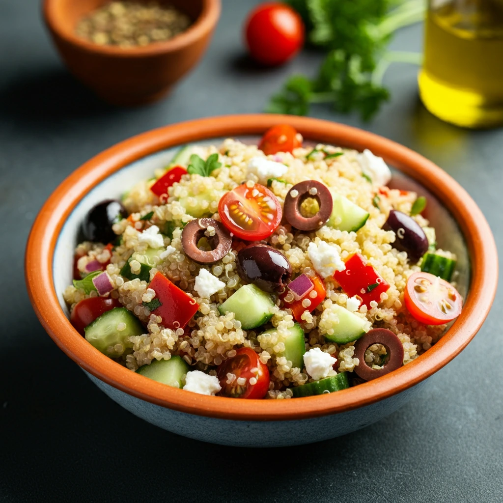 Salade de Quinoa Méditerranéenne