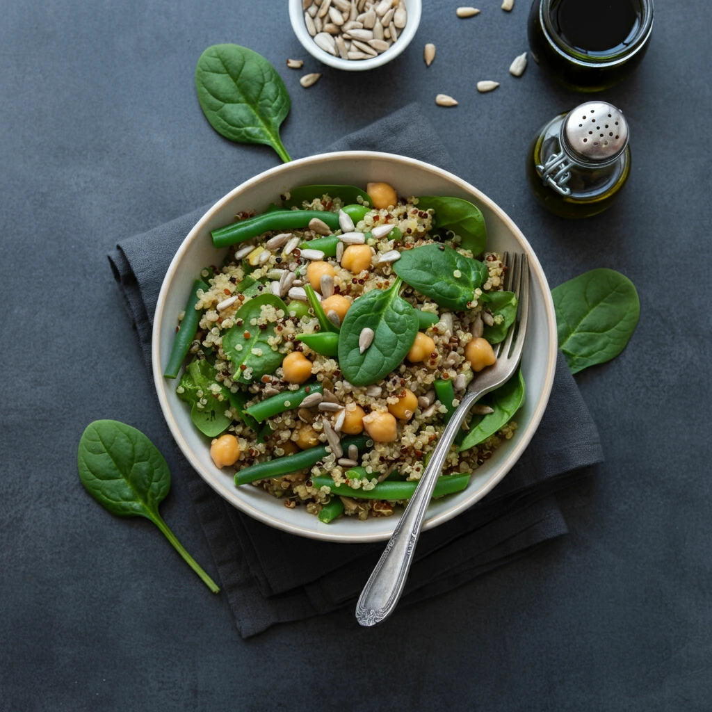  Salade de Quinoa Vegan aux Légumes Verts