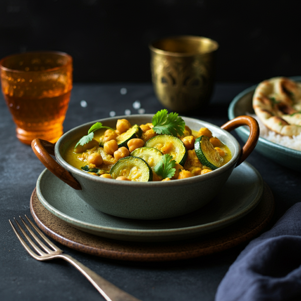 courgette pois chiche curry